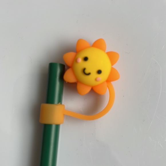 Silicone Sunshine 🌞 Starbucks Straw Topper NEW - Picture 2 of 2